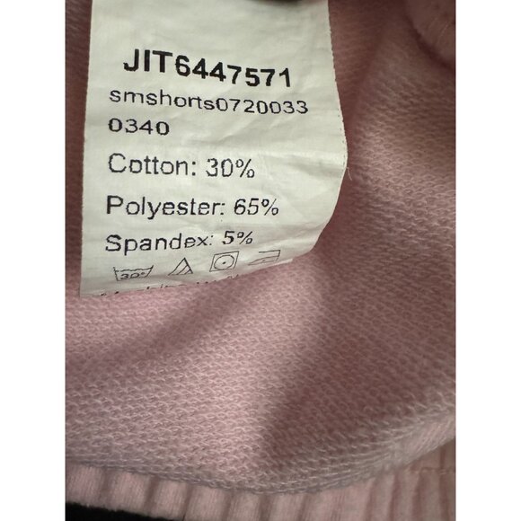 Pink Shein Drawstring Shorts M Cotton/Polyester Blend - Picture 3 of 7